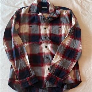 Bonobos Men's Red and Blue Plaid Button Down Shirt